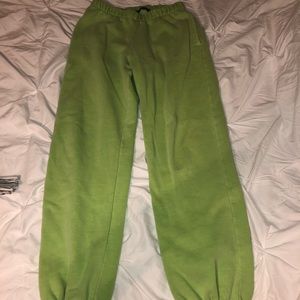 Brandy Melville green Rosa sweatpants NEW!